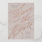 Belegehandschrift Save the Date Karte (Vorderseite)