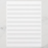 Belegschaft mit doppelseitiger Musikhandschrift Le Briefbogen (Vorderseite)