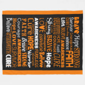 Belehrungswörter...RSD/CRPS Fleecedecke (Vorderseite (Horizontal))