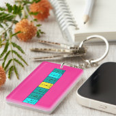 Beleidigende, periodische Wortschlüsselung Schlüsselanhänger (Vorderseite rechts)