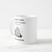 beleidigender Spaß Funny Macaque-Affe Kaffeetasse (Vorderseite Links)