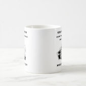 beleidigender Spaß Funny Macaque-Affe Kaffeetasse (Mittel)