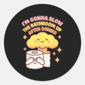 Beleidigendes Erntedankfest Unangemessenes Weihnac Runder Aufkleber (Vorderseite)