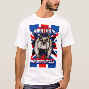 Beleidigent-shirt, mit Stierhund, Gewerkschaft T-Shirt