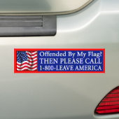 Beleidigt durch meine Flagge? Autoaufkleber (Auf Auto)