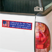 Beleidigt durch meine Flagge? Autoaufkleber (Auf Lkw)