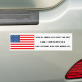 Beleidigt meine amerikanische Flagge Sie? - Autoaufkleber (Auf Auto)