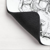 Beleidigte zwei oder drei junge Damen Mousepad (Ecke)