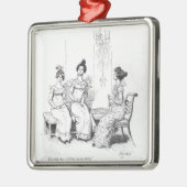Beleidigte zwei oder drei junge Damen Silbernes Ornament (Links)