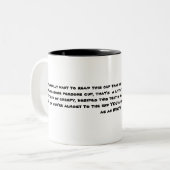 Beleidigungs-Schale Zweifarbige Tasse (Vorderseite Links)