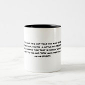 Beleidigungs-Schale Zweifarbige Tasse (Mittel)