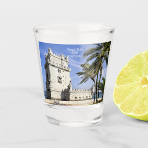 Belém Tower Foto in der Nähe des Tagus Schnapsglas