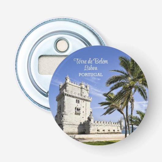 Belém Tower Foto, Lissabon, Portugal Flaschenöffner (Vorderseite)
