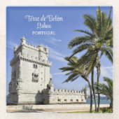 Belém Tower Foto, Lissabon, Portugal Glasuntersetzer (Vorderseite)