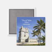 Belém Tower Foto, Lissabon, Portugal Magnet (Vorderseite/Rückseite)