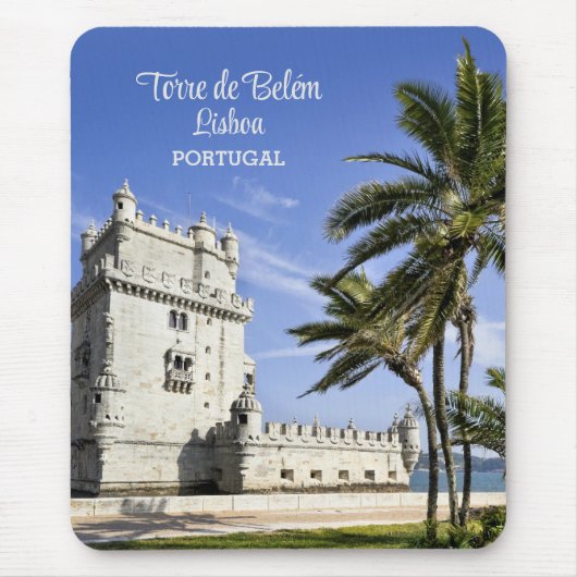Belém Tower Foto, Lissabon, Portugal Mousepad (Vorne)