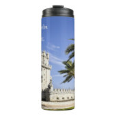 Belém Tower Foto, Lissabon, Portugal Thermosbecher (Vorderseite)