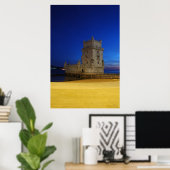 Belem Tower in Lissabon, Portugal (Sunset) Poster (Heimbüro)