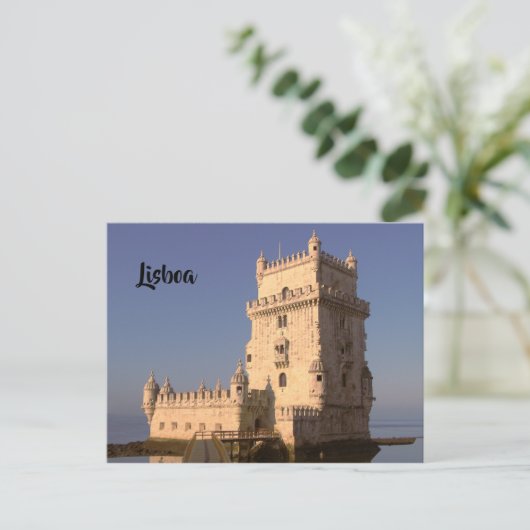 Belem Tower Postkarte (Stehend Vorderseite)
