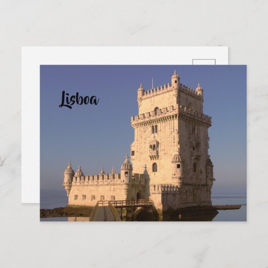 Belem Tower Postkarte (Vorne/Hinten)