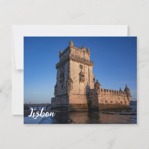 Belem Turm bei Sonnenuntergang in Lissabon, Portug