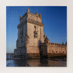 Belem Turm bei Sonnenuntergang in Lissabon, Portug Puzzle