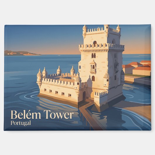 Belém-Turm Portugal Magnet (Vorderseite)