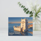 Belém-Turm Portugal Postkarte (Stehend Vorderseite)