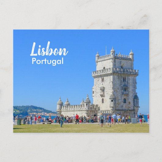 Belem Turm von Lissabon in Portugal Postkarte (Vorderseite)