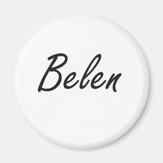 Belen künstlerischer Name Design Magnet (Vorne)