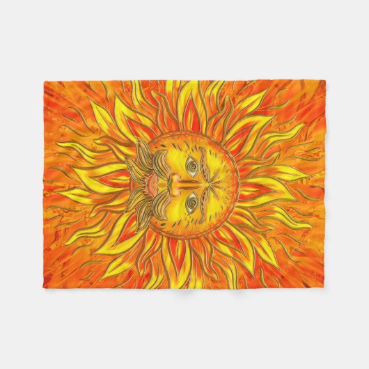 Belenus - der Sonnengott Fleecedecke (Vorderseite (Horizontal))