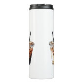 Belesen über Koffein Thermosbecher (Rückseite)