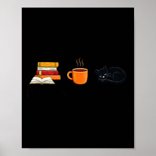 Belesene Katzenmutter Katzenliebhaberin Bücherwurm Poster