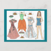 Belethwen Elf Paper Doll Postcard Postkarte (Vorderseite)