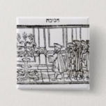 Beleuchten des Menorah Button<br><div class="desc">Die Beleuchtung der jüdische Schule das Menorah (Holzschnitt) gelegen an einer Privatsammlung.</div>