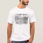 Beleuchten des Menorah T-Shirt<br><div class="desc">Die Beleuchtung der jüdische Schule das Menorah (Holzschnitt) gelegen an einer Privatsammlung.</div>