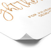 Beleuchten Sie die nächtlichen Glitzern 8x10 Rose  Poster (Ecke)