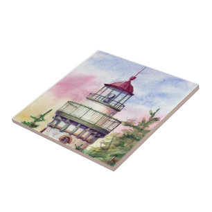 Beleuchten Sie die Weisen-Leuchtturm-Fliese Fliese