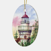 Beleuchten Sie die Weisen-Leuchtturm-Verzierung Keramikornament (Links)