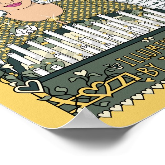 Beleuchtet durch das Light_C_8x10-Poster Poster (Ecke)