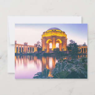 Beleuchtet San Francisco Palace of Fine Art Postkarte