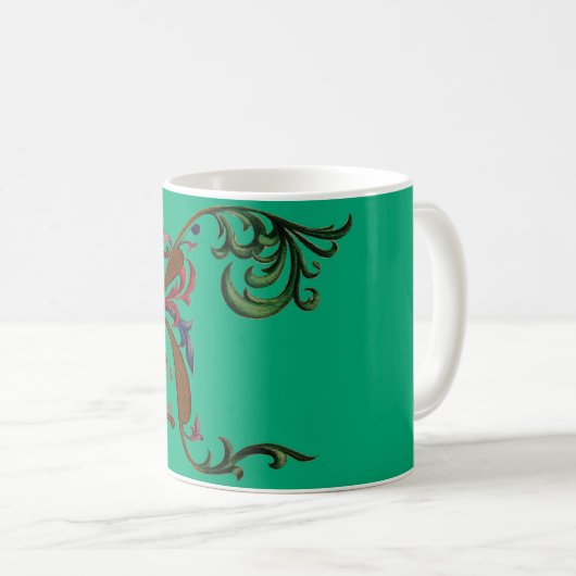 beleuchtete Initial K Kaffeetasse (VorderseiteRechts)