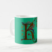 beleuchtete Initial K Kaffeetasse (Vorderseite Links)