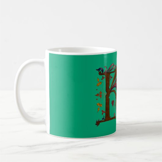 beleuchtete Initial K Kaffeetasse (Links)