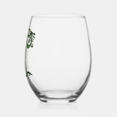 beleuchtete Initial K Weinglas Ohne Stiel (Links)