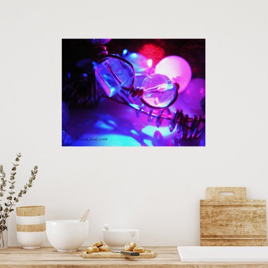 Beleuchtete Perlen und Draht 1 Poster (Küche)