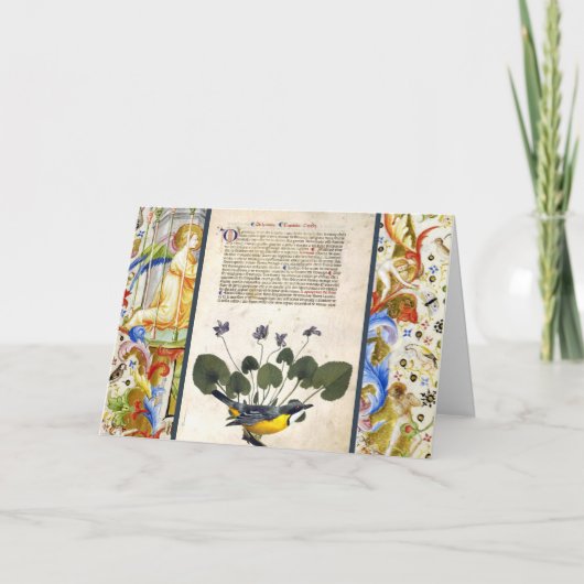 Beleuchtete Reflektionen Gruß Karte (Vorderseite)