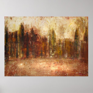 Beleuchtete Stadt Poster