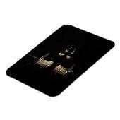 Beleuchtete Windmühlen bei rechteckigem Nachtmagne Magnet (Linke Seite)