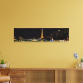 Beleuchteter Eiffelturm in Paris nachts Leinwanddruck (Insitu (Wohnzimmer))